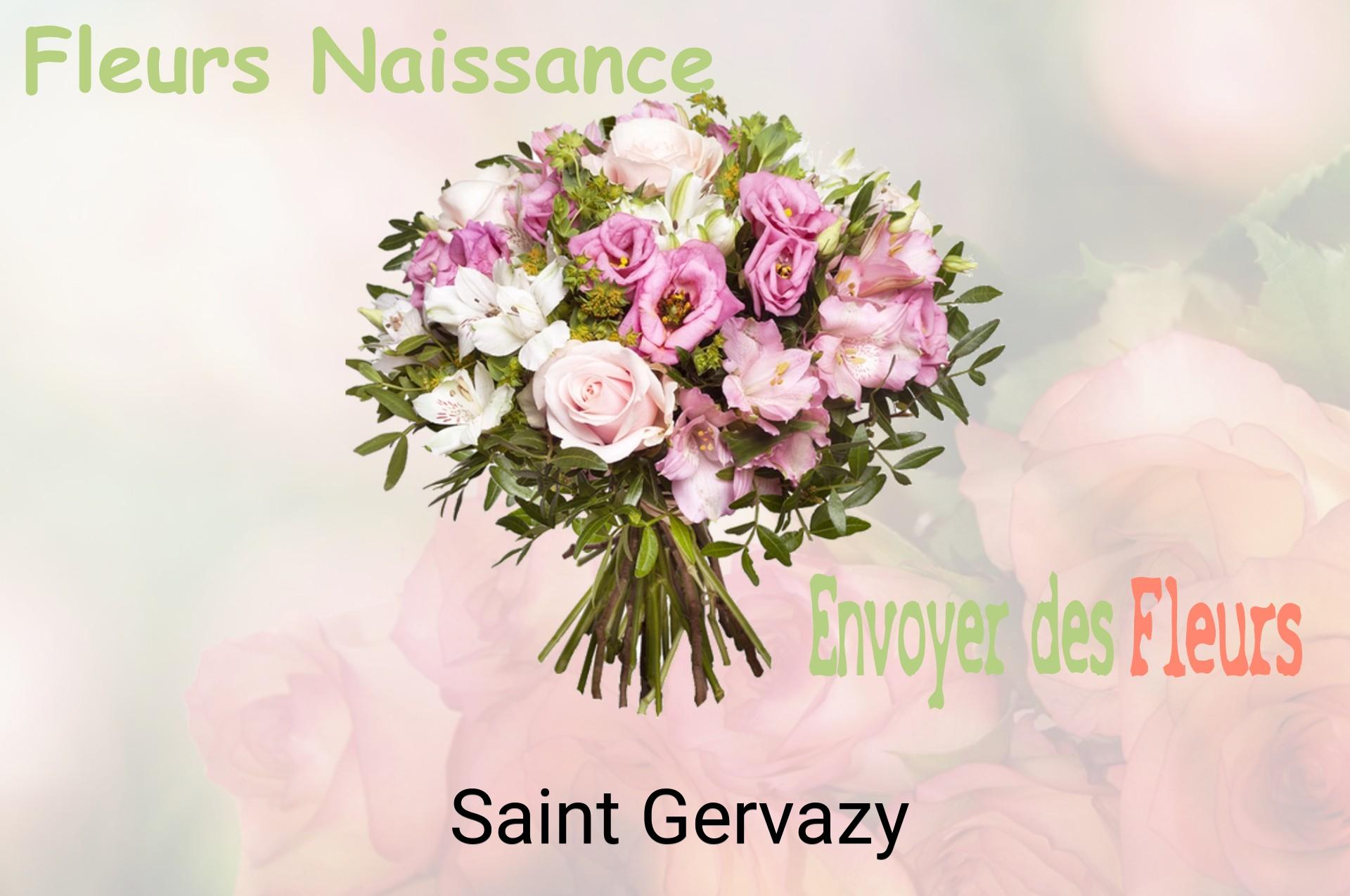 Bouquet de fleurs de naissance livré à Saint-Gervazy